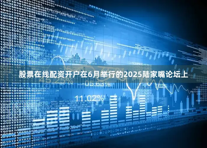 股票在线配资开户在6月举行的2025陆家嘴论坛上